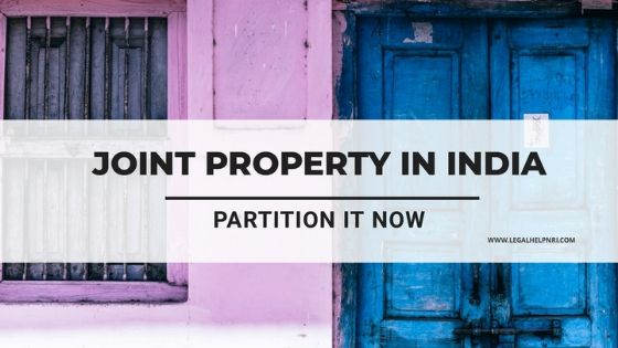partition of property, joint ownership, legal helpnri